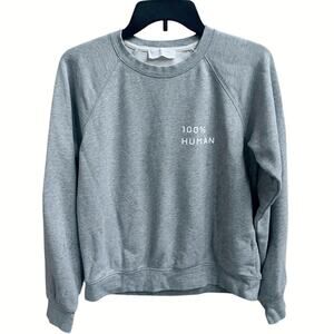 Everlane Sweatshirt Crewneck 100% Human Cotton Grey Sz S Sweater Athleisure Gym